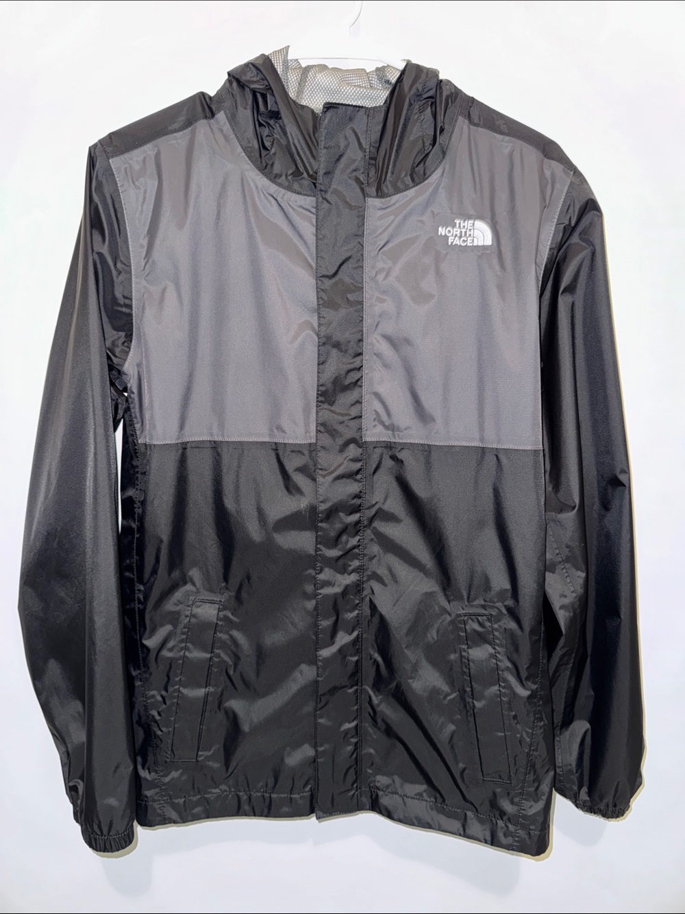 The North Face Boy’s XL Two-Tone Black & Gray Rain Jacket